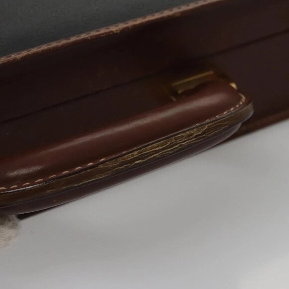 GUCCI Micro GG Canvas Trunk Black Gold Auth - Picture 7 of 16